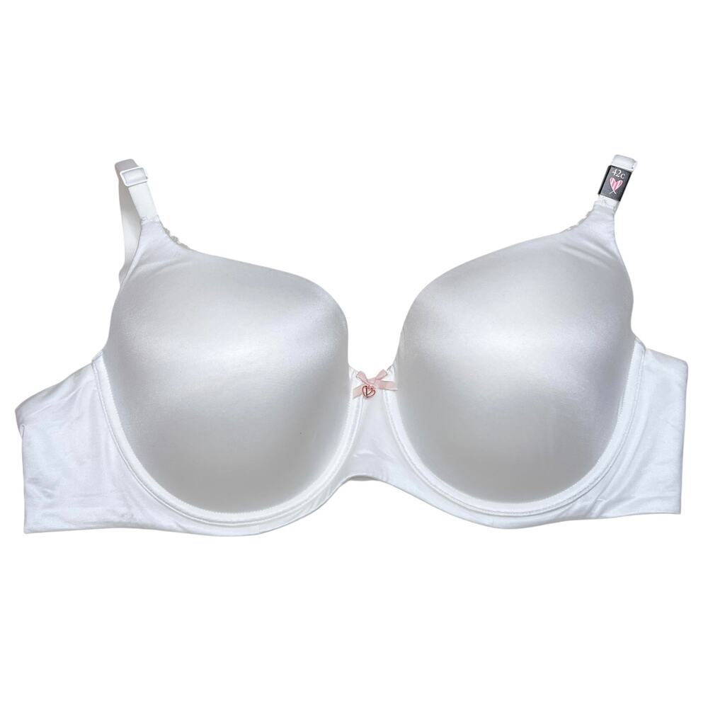 Victoria's Secret Body By Victoria Lightly Lined Smooth Demi Bra VS White 42C